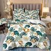 Tropical Rainforest 3D Printed Bedding Three-Piece Plant Flower Quilt Cover