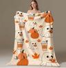 Gothic Demon Love Skull  Bones Flannel Blanket All-Season Soft Bedspread With Love Me Like My Demons Do Skull Print Dark Theme