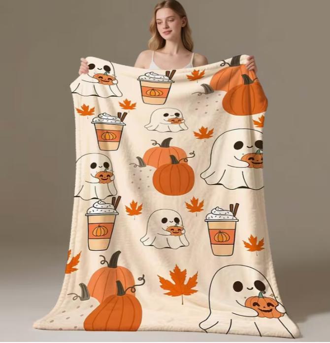 Gothic Demon Love Skull Bones Flannel Blanket All-Season Soft Bedspread With Love Me Like My Demons Do Skull Print Dark Theme