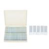 100pcs Microscope Slides Rounded Edge Plants Blank Microscope Slides for Biological Science Laboratory