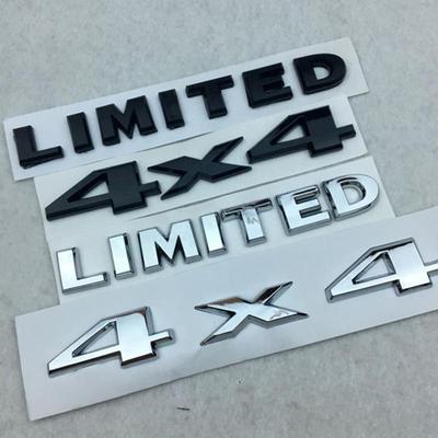 Metal Chrome 4X4+LIMITED Emblem Car Auto Trunk Rear Badge Decal Sticker SUV
