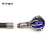 Blå glaskula Steampunk Walking Cane Mode Dekorativ Walking Stick Gentleman Lyx Crosier Knop Walking Stick 93cm