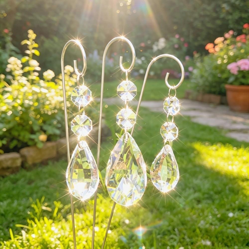 Reflective Garden Suncatcher Handmade Hanging Wind Chime Creative Rainbow Maker Room Decoration