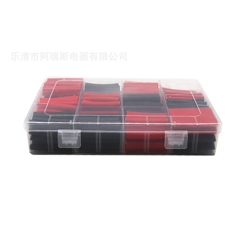 

200 ШТ Чорно-червона двоколірна двостінна трубка 3:1 екологічно чиста термозбіжна трубка з гумовою ізоляцією поліетиленової термозбіжної трубки None