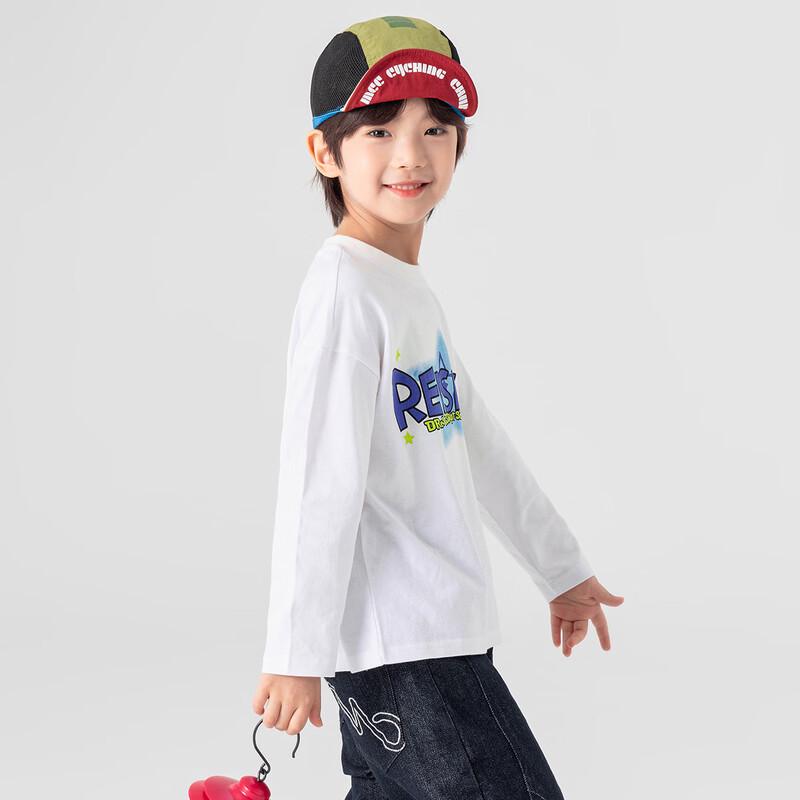 Duoduojia Boys' Casual Pure Cotton Long-Sleeve Printed T-Shirt