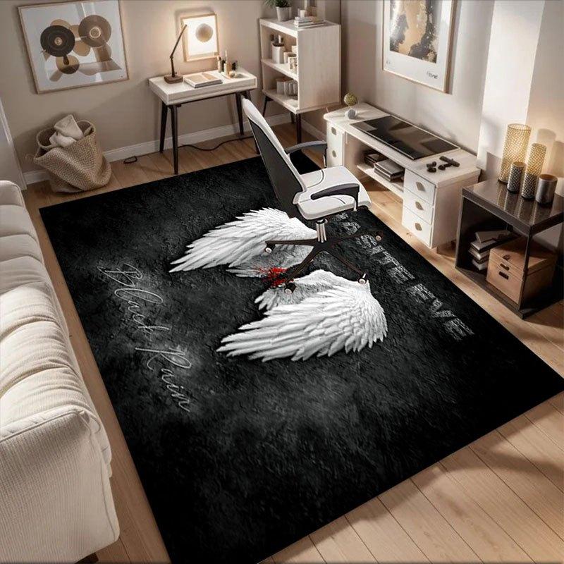 

Parasite Eve Black Rain Poster PrintOffice Mat Perfect for Home Decor Office Desk Chair Rugs Chair Carpet for office Polyester Chair Mat Gif 60cm by 90cm