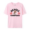Beagle Whisperer TShirt Unisex Funny Beagle Character Dog Footprints Basic Tees Luxury T Shirt Unisex High Quality