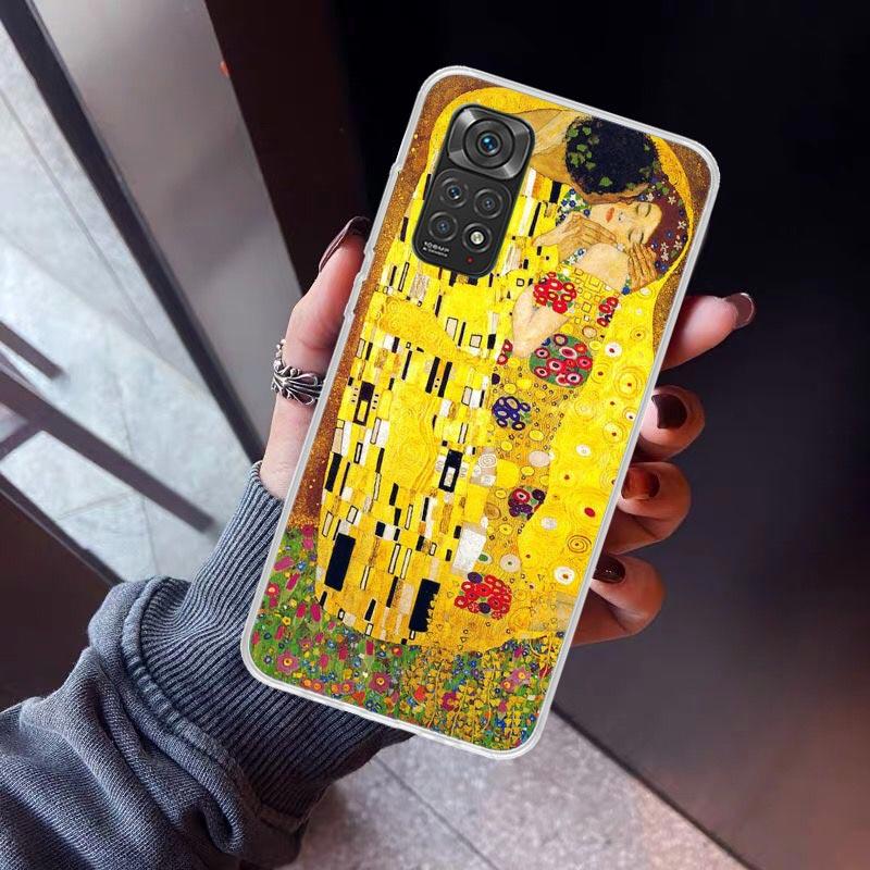 Kiss by Gustav Klimt Desig Phone Case For Xiaomi Redmi Note 15 14 14S 13 12S 12 Pro Plus 11S 11 10S 10 4G Cover 11E 11T 5G Print
