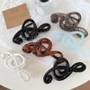Fashion Leopard Mobius Strip Shape Hair Claw Clip For Women Large Size Barrettes Musical Note Hairpin Ponytail Hair Accessories