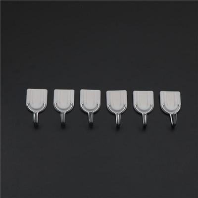 6Pcs Praktische Badezimmer Tür Haken Wand Aufhänger Hüte Tasche Schlüssel Klebstoff Kunststoff Mantel Haken
