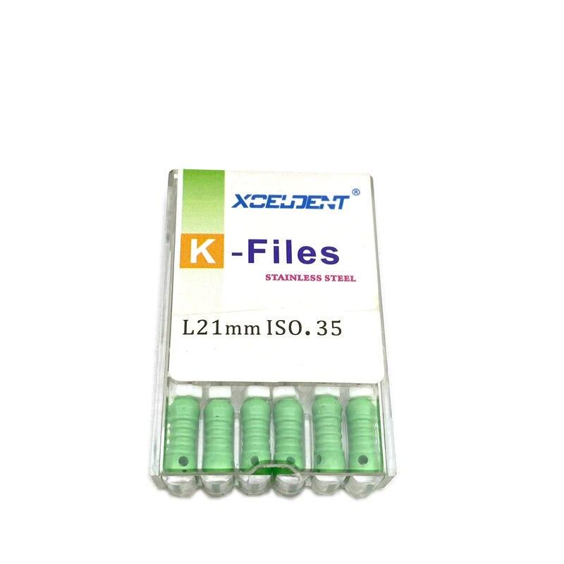 21mm Dental K Files Root Canal Endo Files Dental Hand Files Stainless Steel K Files Dentist Tools