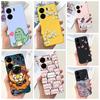 For Xiaomi POCO C65 Case Cute Cartoon Cat Painted TPU Silicone Back Cover For Xioami POCO C65 POCOC65 C 65 6.74 Phone Case Funda