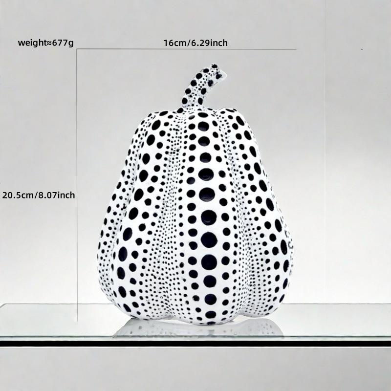 Melns Balts Ķirbis Kusama Yayoi Rotājumi