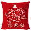 New Christmas Pillowcase Cushion Car Waist Protector Bedside Pillowcase Christmas Linen Pillowcase