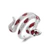 Schlange sich windend neutrale Öffnung verstellbar männlich und weiblich gleicher Zeigefingerring Schlange