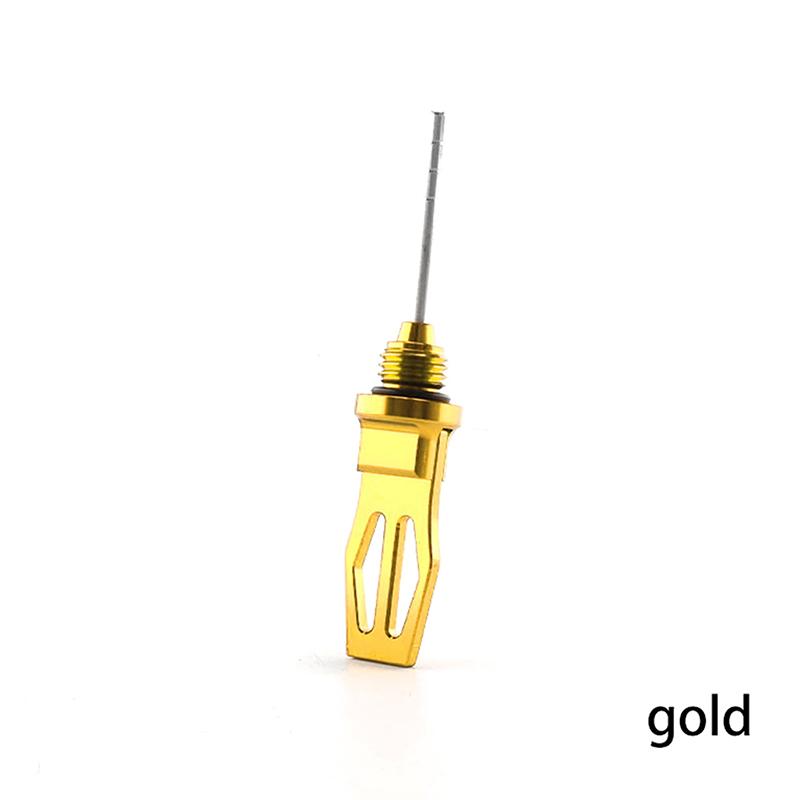 1Pc Al Alloy Engine Oil Dipstick, Precision CNC Modification for Motorcycles