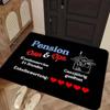 Funny Oma Opa Front Door Mat 2D Flat Printed Felt Polyester Composite Entryway Rug Grandparents House Indoor Hallway Mat