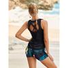 Set da Nuoto da Donna 3 Pezzi con Controllo Pancia, Include Top da Bagno con Reggiseno e Pantaloncini per Adolescenti
