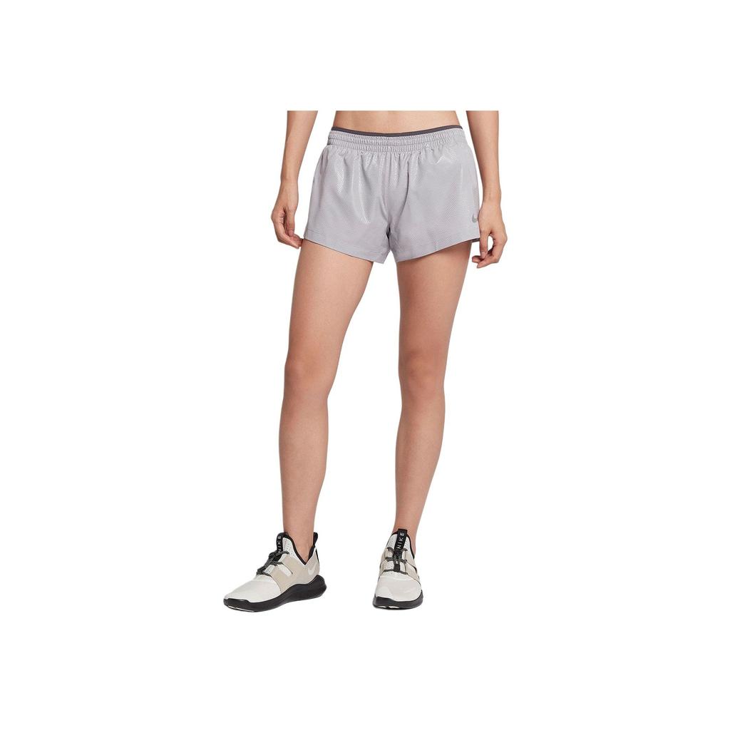 Nike Logo Print Quick-Dry Casual Shorts Women Shorts Silver AR2026-095