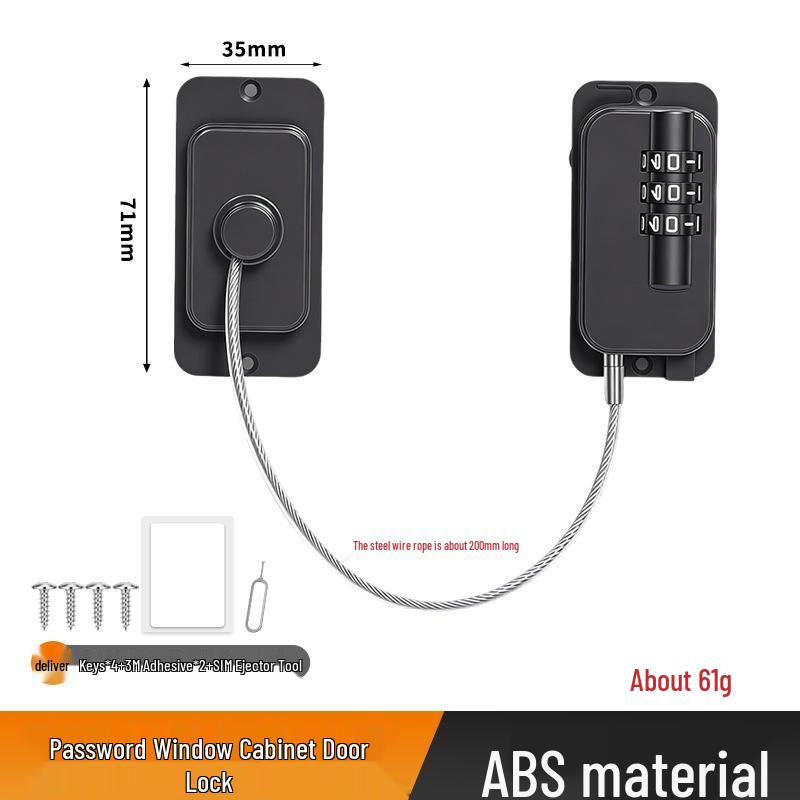 Punch-Free Child Safety Sliding Window Lock - Anti-Theft Limiter