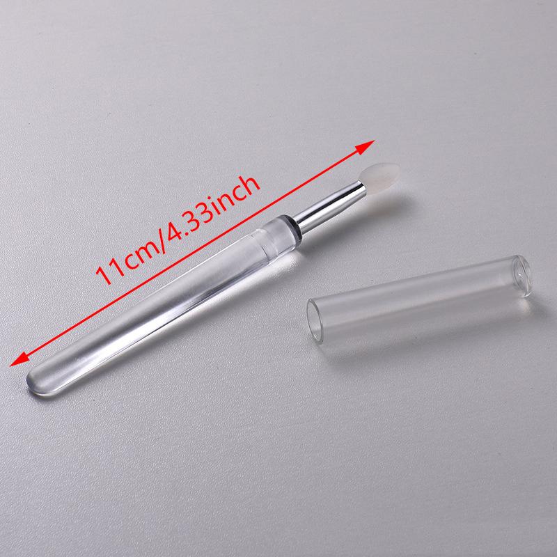 Nail Arts Silicone Applicator Sticks Reusable Chrome Glitter Applying Manicure Tool  Easy-Daub Pigment Silicone Nail Brush