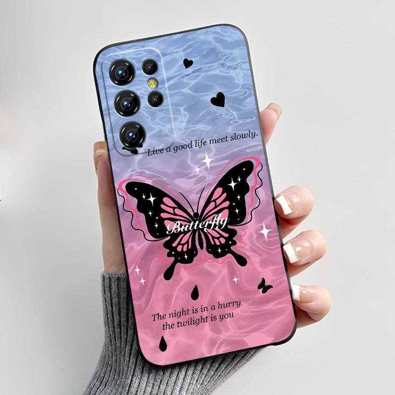 Hülle Für Oukitel C1/C1 Pro Hülle Ästhetisch Mode Niedliche Katze Cartoon Schwarz Weiches Silikon Rückabdeckung Stoßfestes TPU Handyhülle