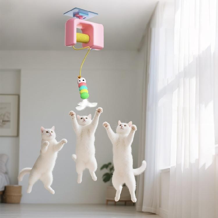 Interactive Pet Teaser Toy Cats Fun Rechargeable Electric Elevating Toy for Indoor Play and Fun Supplies
