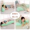 Baibu Home Body Pillow Comfortable and Suitable for Pregnant Supports Turning Over During Side Cylindrical Shape - Cushion, Washable, Cute, Soft,