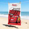 Custom Name McQueen Stylish Digital Printing Beach Towel Quick‑Drying Absorbent Blanket for Beach Pool Gym Travel