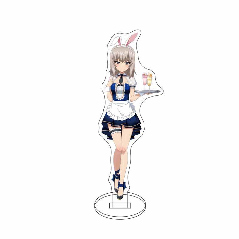 GIRLS und PANZER Nishizumi Miho Isuzu Hana Acrylic Stand Model Plate Keychain Desk Decoration Friends Gift Figure Display