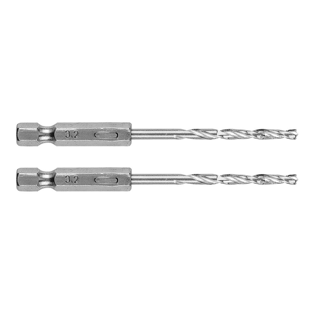 Hex Metal Drill Bit 3.2 Mm, 2 Pcs.