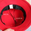 New hat women's fashion British woolen cornice hat woolen hat spring and autumn basin hat bucket hat retro top hat