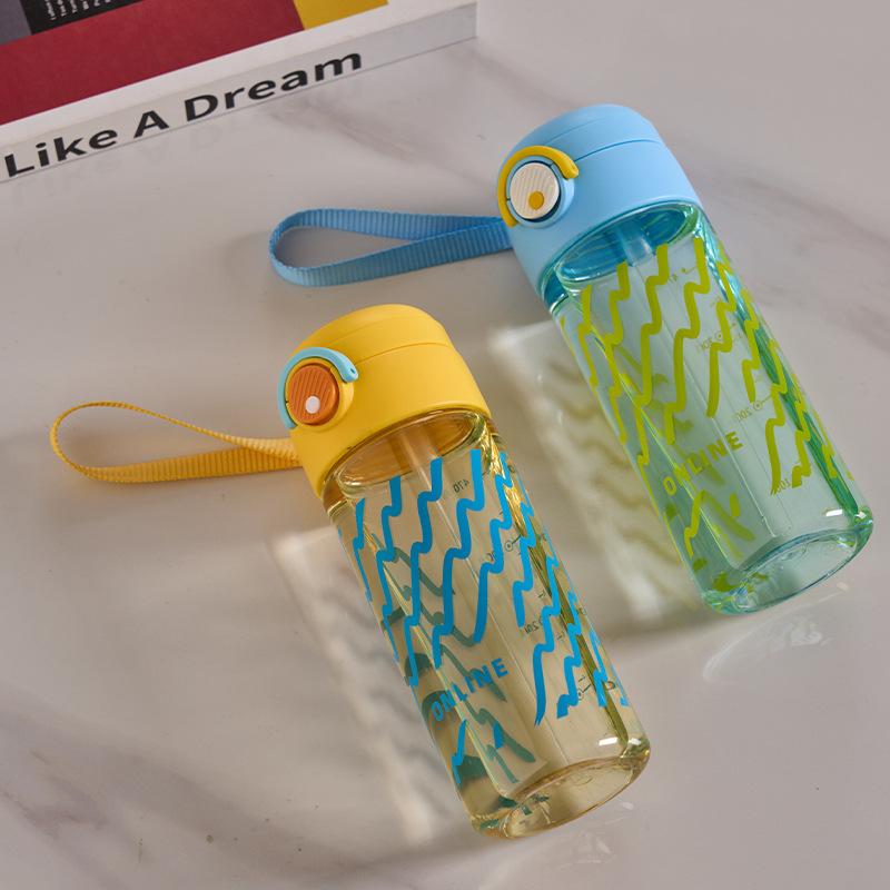 Water bottle1011 summer plastic straw cup explosion high value high temperature resistant dopamine water cup men and women simple direct drinking