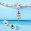 Beads Copper Charms Original Engraved Lamp Holder Pendant Beads Fit Bracelet Jewelry Diy Women Fine Gift Accessory