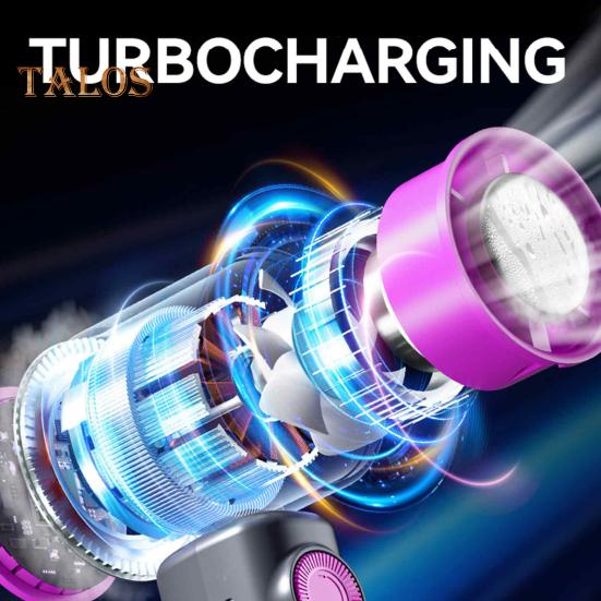 Handheld Turbo Fan Digital Display 199 Speeds 13000RPM Strong Airflow Low Noise Rechargeable Portable Mini Cooling Fan