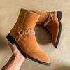 Autumn and Winter Large Size Short Boots Men's Fashion Western Cowboy Boots Foreign Trade British Style Zipper Matte Men's Leather Boots