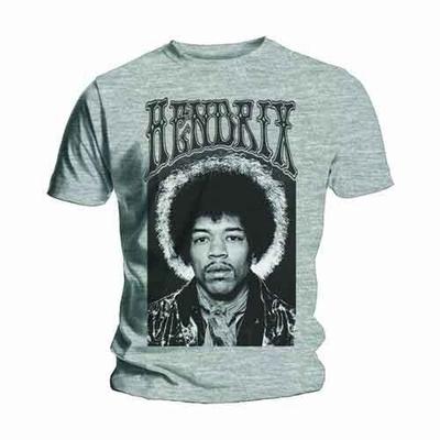 Jimi Hendrix Halo T-Shirt Grey New Unisex T-Shirt