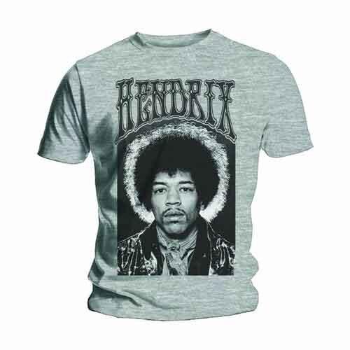Jimi Hendrix Halo T-Shirt Grey New Unisex T-Shirt S