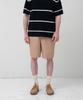 MANNERGRAM [Banset Japanese Imported Fabric] Single-Pleat High-Density Cotton Half Pants Beige