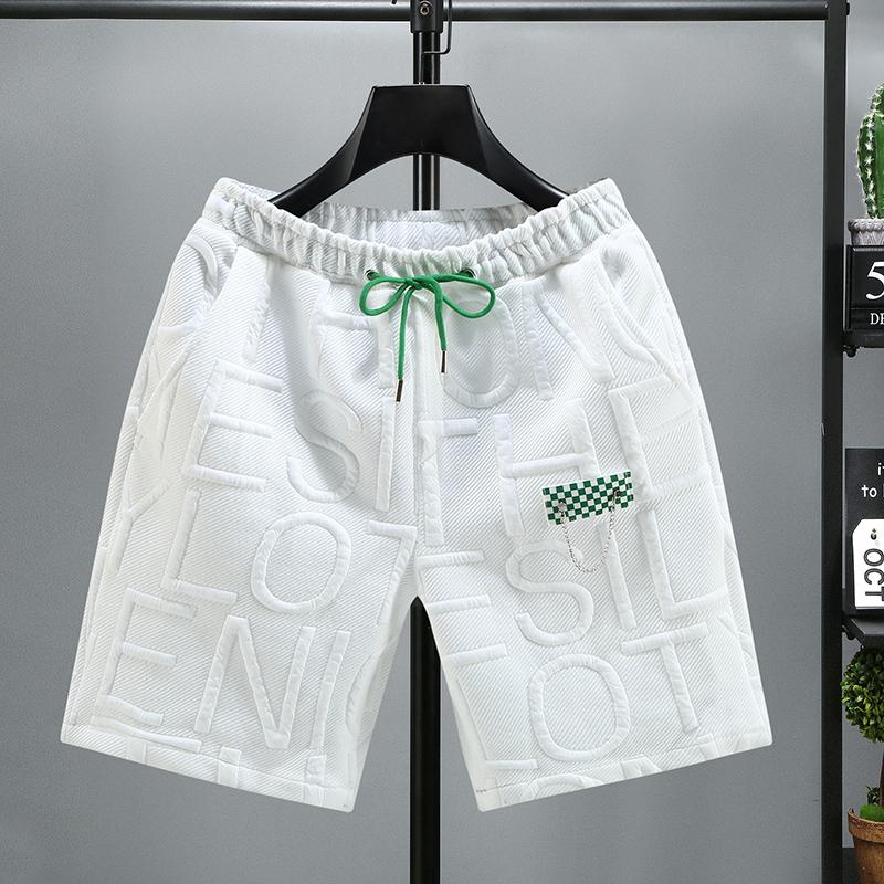 Large Size Fashion Knitted Shorts Men Comfortable Elastic Waist Clothing Male Breathable Short Trousers