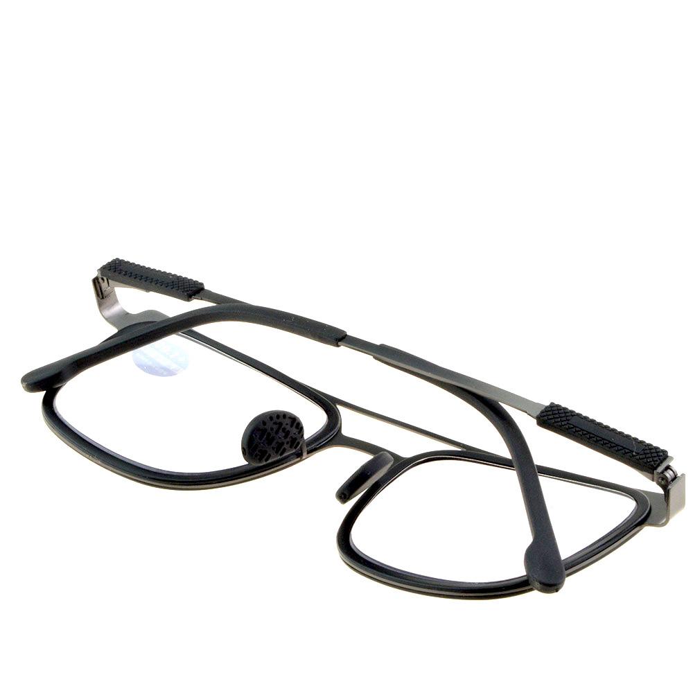 Clara Vida Ochelari de lectură progresivi fotocromatici supradimensionați pentru nas antiderapant cu punte dublă +1 până la +4