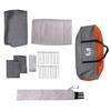 Family Tent with Porch 9 Person Capacity Grey and Orange Waterproof