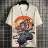 Summer Short Sleeve Harajuku Print Aniam T Shirt for Men O-Neck Top Oversized Pullover Fashion Streetwear Fashion Men‘s Clothing