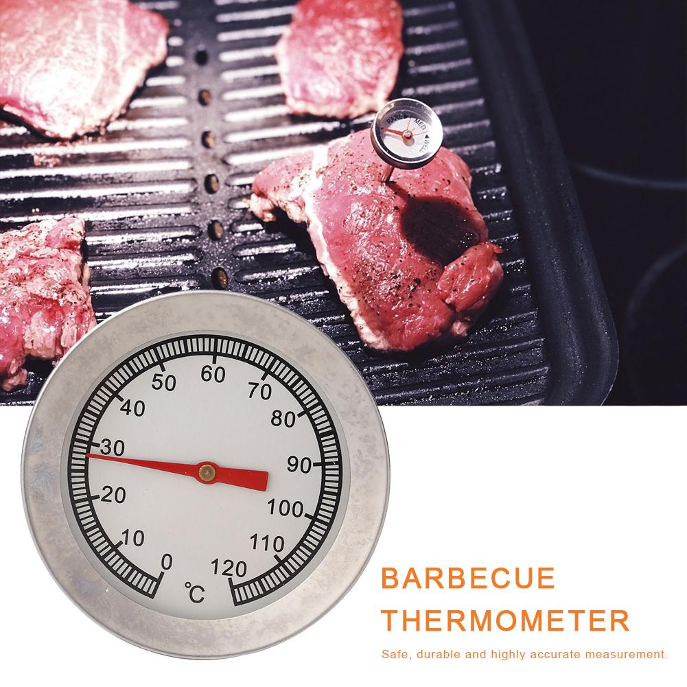 Grill Digitalthermometer 0-120 Celsius Holz Räucherofen Temperaturanzeige Universell für Holzkohlegrill Pit Smoker Fleischgaren