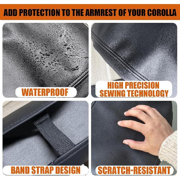 Center Console Cover For -2025 Toyota Corolla - Premium Armrest Lid Protector Easy Tallation, No Tools Required For Toyota Corolla     2024 2025