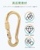 SEPWIK Carabiner, 316 Stainless Steel, Spring Hook, Multi-Function Spring Snap, Keychain, Gold