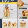 1/8" 1/4" 3/8" 1/2" 3/4" 1" BSP Messing Außengewinde zu Außengewinde Sechskant-Nippel Gleichmäßig Gerade Reduzierend Messing-Verbinder für Wasser Öl Gas