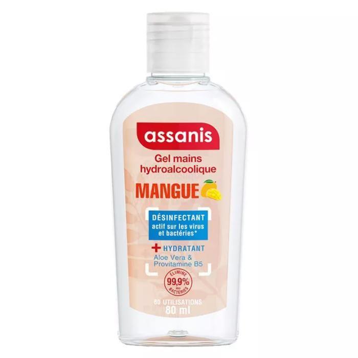 -Assanis Limited Gel Antibactérien Vanille-Coco 80 ml (Senteur : Rose)