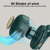Mini Belt Fan Portable Clip-On Small Fan with 360 Degree Swivel Clip Bladeless Safety Design 3-Speed Silent USB-C Rechargeable Wearable Personal Fan