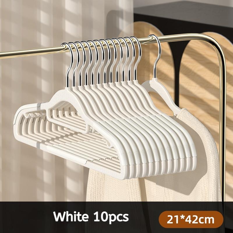 10Pcs Black/Orange/Grey Multifunctional Wet and Dry Household Hanger Suitable for Hanging Clothes Bedroom Wardrobe Anti-Slip